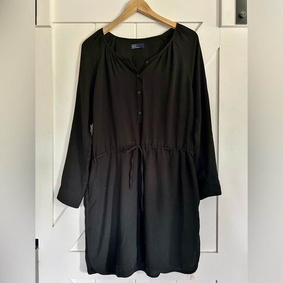 Gap Ladies Black Tie Up Dress 👗 - Picture 1 of 4